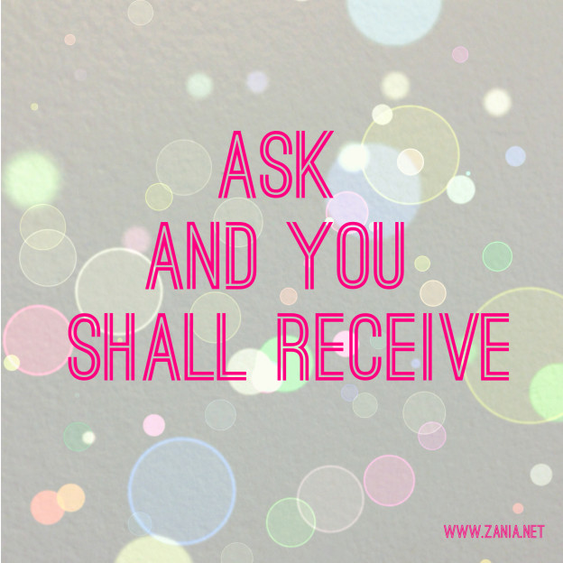 jesus said ask and you shall receive